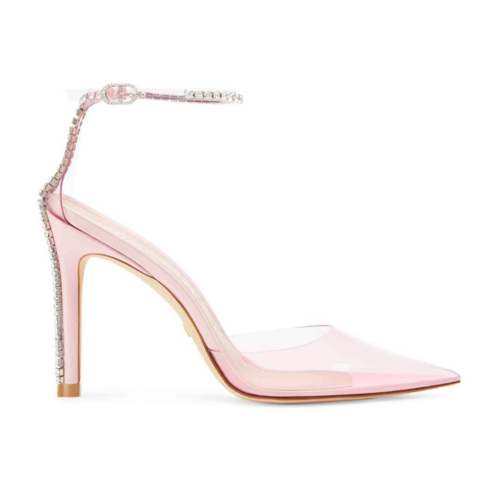 STUART WEITZMAN
Glam 100 Embellished Trim
Transparent Pumps
